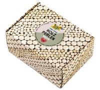Mélange de perles en bois NATURAL Jumbobox, 1 kg