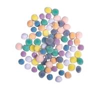 Mélange De Pompons, 15mm Ø, Pastel, Couleurs Assorties, 80 Pces
