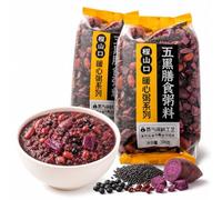 Mélange De Porridge Aux Grains Noirs 2x388g, Patate Douce Violette Et Riz Noir, Céréales Petit-déjeuner Faciles À Cuisiner, Multigrains Sains, Prêts