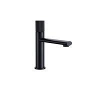 Mélange de robinet de salle de bain robinet de pont froid support de pont simple couche à poignée couleuse lavage de salle de bain bassin pivotant bouton mollet robinets (couleur: noir S, taille: