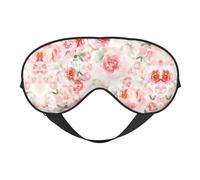 Mélange de roses douces délavées pâles pour le sommeil des yeux bloquant la lumière de nuit Blinder pour les yeux Cadeaux essentiels de voyage Femmes Hommes Masque de sommeil