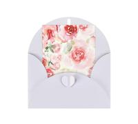 Mélange de roses pâles de couleur douce avec impression de roses - Enveloppes en papier perlé - 15,2 x 10,2 cm