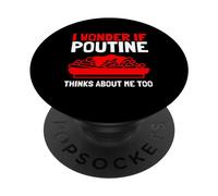Mélange de sauce au fromage en grains pour poutine du Canada PopSockets PopGrip Interchangeable