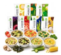 Mélange De Soupe Instantanée 7 Saveurs, 35 Sachets Aux Œufs Et Légumes Lyophilisés, Préparation Rapide En 30 Secondes For Le Petit-déjeuner, Les Collations Voyages