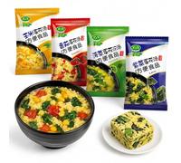 Mélange De Soupe Légumes Instantané 4 Saveurs : Œuf Aux Épinards, À La Tomate, Au Maïs, Algues - 40 Sachets, Lyophilisé, Facile Préparer
