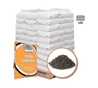 Mélange de terre végétale enrichie RACINE pour bacs et jardinières 48 sacs 20 litres