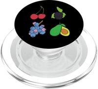 Mélange de variétés de fruits à l'avocat, cerise, myrtille PopSockets PopGrip pour MagSafe