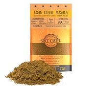 Mélange d'épices Goan Chaat Masala de Spice Cartel. Un mélange d'épices indien classique pour une touche de piquant et de saveur. Sachet refermable de 100 g. Assaisonne plus de 3 kg de protéines. Fabr