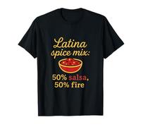 Mélange d'épices latina 50 % salsa 50 % Fire Graphic T-Shirt