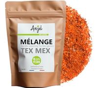 Mélange d'Épices Mexicaines Tex-Mex Authentique 100g - Fajitas, Tacos, Marinades, Burger, Saveurs Gourmandes - Explosion de Goûts Ingrédients - Goût vibrant du Mexique - 100% Naturels - ANJEL