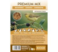 Mélange d'insectes de qualité supérieure - Seau de 5 l - 800 g - Nourriture pour oiseaux, hérissons, gerbilles, hamsters, rats - Nourriture pour lézard - Vers de farine, gammarus, vers à soie