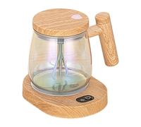 Mélange électrique - Café Avec Agitation Automatique Entièrement Automatique De 400 Ml | Borosilicate Haut Avec Gradué En Bois | Lait De Soja Pour
