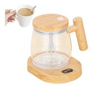 Mélange électrique - Café Avec Agitation Automatique Entièrement Automatique De 400 Ml | Borosilicate Haut Avec Gradué En Bois | Lait De Soja Pour