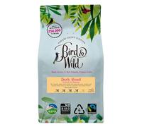 Mélange expresso signé Bird & Wild, café bio issu du commerce équitable, cultivé à l'ombre et respectueux des oiseaux, café moulu, poids net 200 g