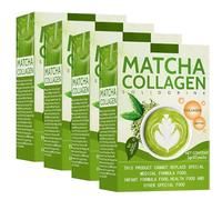 Mélange For Boisson Au Thé Vert Matcha Et Peptides De Collagène De Qualité Supérieure - 20 Sachets En Portion Individuelle (3 G Chacun) - Mélange De Latte Mousseux Onctueux(3pcs)