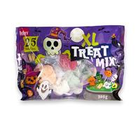 Mélange Halloween XL 205g - Assortiment de bonbons avec sucettes, gummies fruités et guimauves - 25 pièces emballées individuellement pour fêtes, Halloween, anniversaires d’enfants - grand format