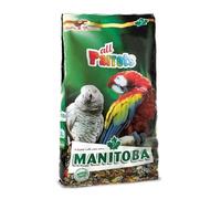 Mélange Manitoba All Parrots pour gros perroquets de tous types, aliment complet avec graines de tournesol, dépoussiéré, qualité italienne | 1 lot de 2 kilogrammes.