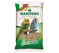Mélange Manitoba pour Cocorite, aliment complet pour cocorite, graines de qualité italienne, dépoussiéré | 2 boîtes de 1 kilogramme