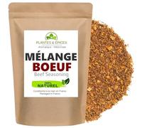 Mélange Mix Epices 100% naturel pour assaisonnement Bœuf Viandes Bovines (bouillons, marinades, barbecue) 100g - Sachet Fraîcheur Refermable