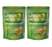 Mélange Naturel De Thé Aux Fruits Au Citron Avec Tranches Séchées, Boisson Rafraîchissante Après Le Repas For Femmes, Thé Mince Détox For La Gestion Du Poids(2pcs)