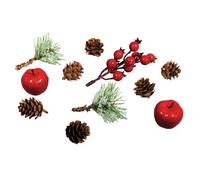 Mélange Naturelle Avec Pommes Et Baies, Assorti, 2 - 12cm, 11 Pces