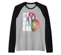 Mélange Portugais et cubain DNA Flag Heritage Manche Raglan