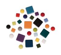 Mélange Tesselles, Multicolore, 1x1cm + 2x2cm + Ø12cm, Sceau 500g