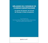 Mélanges en l'honneur de Florence Benoît-Rohmer - Dominique d' Ambra - Bruylant - broché - Etude