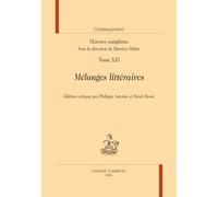 Mélanges littéraires