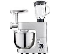 Mélangeur 3 en 1 Professionnel, Robot Pâtissier 1500W avec Accessoires pour hachoir à viande et Bol 6L - 6 Vitesses Pour Usage Commercial & Domestique,Pieds à ventouse pour plus de stabilité