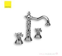 Mélangeur 3 trous avec bec potence pour lavabo RETRO CHAMBORD - CRISTINA ONDYNA CH11251