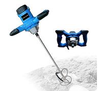 Mélangeur à béton 2600 W - Pour l'industrie et la maison - Vitesse de rotation : 0-1500 tr/min - 6 vitesses réglables - Interrupteur verrouillable - Filetage M14 - Diamètre : 120 mm