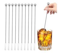 Mélangeur À Café - Acier Inoxydable Réutilisable | Agitateur À Cocktail Ustensile De Mixologie | Set De Baguettes Pour Thé Jus Boissons Bar Cuisine Fêtes Et Préparation Quotidienne