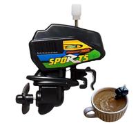 Mélangeur à café en forme de bateau - Moteur fantaisie pour café, mélangeur à remonter, gadget de mélange électrique pour verres et tasses, parfait pour le thé chaud, mélange de boissons facile et