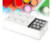 Mélangeur à encre de tatouage, mini ensemble de pigments de peinture Mélange électrique, 2500mAh Magnetic Pigment Agitrer, réglable à 3 vitesses, pour encre de tatouage de vernis à ongles silver