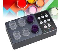 Mélangeur à encre de tatouage, mini ensemble de pigments de peinture Mélange électrique, 2500mAh Magnetic Pigment Agitrer, réglable à 3 vitesses, pour encre de tatouage de vernis à ongles black