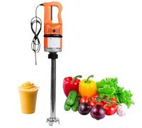 Mélangeur à immersion commercial, mélangeur électrique robuste avec arbre de 250/300/400 mm, mélangeur portable à vitesse variable pour purée de smoothie à soupe, utilisation dans la cuisine à 400mm
