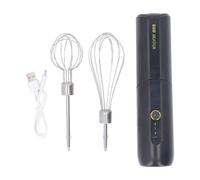 Mélangeur à Main électrique, Fouet à œufs électrique à Grande Vitesse à 3 Vitesses, Léger et Portable à Faible Bruit pour la Cuisine (BLACK)