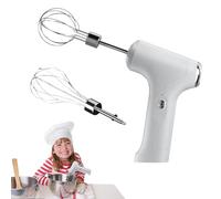 Mélangeur à main électrique : machine à batterie haute vitesse, outil de mélange polyvalent | Whipper de cuisine réglable à 3 niveaux avec deux tourne-disques en métal, accessoire de cuisson