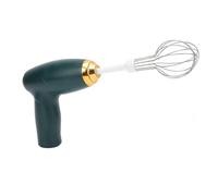 Mélangeur à Main Fil, Fouet électrique Rechargeable par USB, Batteur Portatif à 6 Vitesses pour Mélanger, Cuire, Cuisiner, avec Base de Chargement, pour Lattes, Cappuccino (Green)