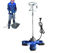 Mélangeur à Mortier 2600W avec 6 Vitesses Réglables, 0-1700 tr/min, Malaxeur à Main pour Utilisation Industrielle, Électrique Agitateur Malaxeur de Béton, Platre, Colle, Enduit, Ciment
