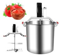 Mélangeur à pâte, mixeur électrique professionnel en acier inoxydable avec fonction agitateur pour sauces et soupes, et vitesse réglable pour un mélange efficace.