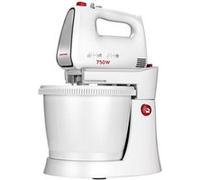 MPM Robot pâtissier MMR-20Z 750W – Bol 3L, 5 vitesses + Turbo, inox, sans BPA, blanc