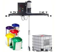 Mélangeur à Réservoir électrique d’agitateur d’air machine peinture commercial 1 tonne d’agitation 980W d’entraînement de mélange d’outil, ciment pour encre liquide visqueuse colorant produi