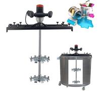 Mélangeur à Réservoir électrique de peinture tambour d’air brassage commercial 3280W récipient avec support cintre et hélice pliante pour dissolvant d’encre