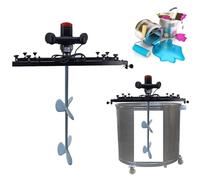 Mélangeur à Réservoir électrique de peinture tambour d’air brassage commercial 3280W récipient avec support cintre et hélice pliante pour dissolvant d’encre