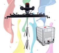 Mélangeur à Réservoir électrique mortier de peinture 3000W récipient avec hélice repliable et support réglable Cintre Mélange pour colle résine détergent à lessive