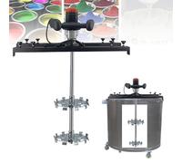 Mélangeur à Réservoir électrique mortier de peinture 3280W Air Commercial Conteneur avec hélice pliante Support Cintre pour revêtements de matériaux Dissolvant d’encre liquide visqueuse