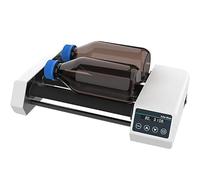 Mélangeur à rouleaux de réactif - Shaker à rouleau à affichage numérique avec 4 rouleaux, vitesse réglable de 20 à 80 tr/min, capacité maximale de 1 L bouteille de réactif x 2/2 kg pour tests en