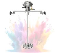 Mélangeur à support pneumatique, agitateur d'air en baril, agitateur de peinture avec tension réglable, outil de mélange de fluide for dilution, émulsification simple(100gal-A)